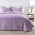 Velvet Box-Stitched Quilt Set - Vivica Collection