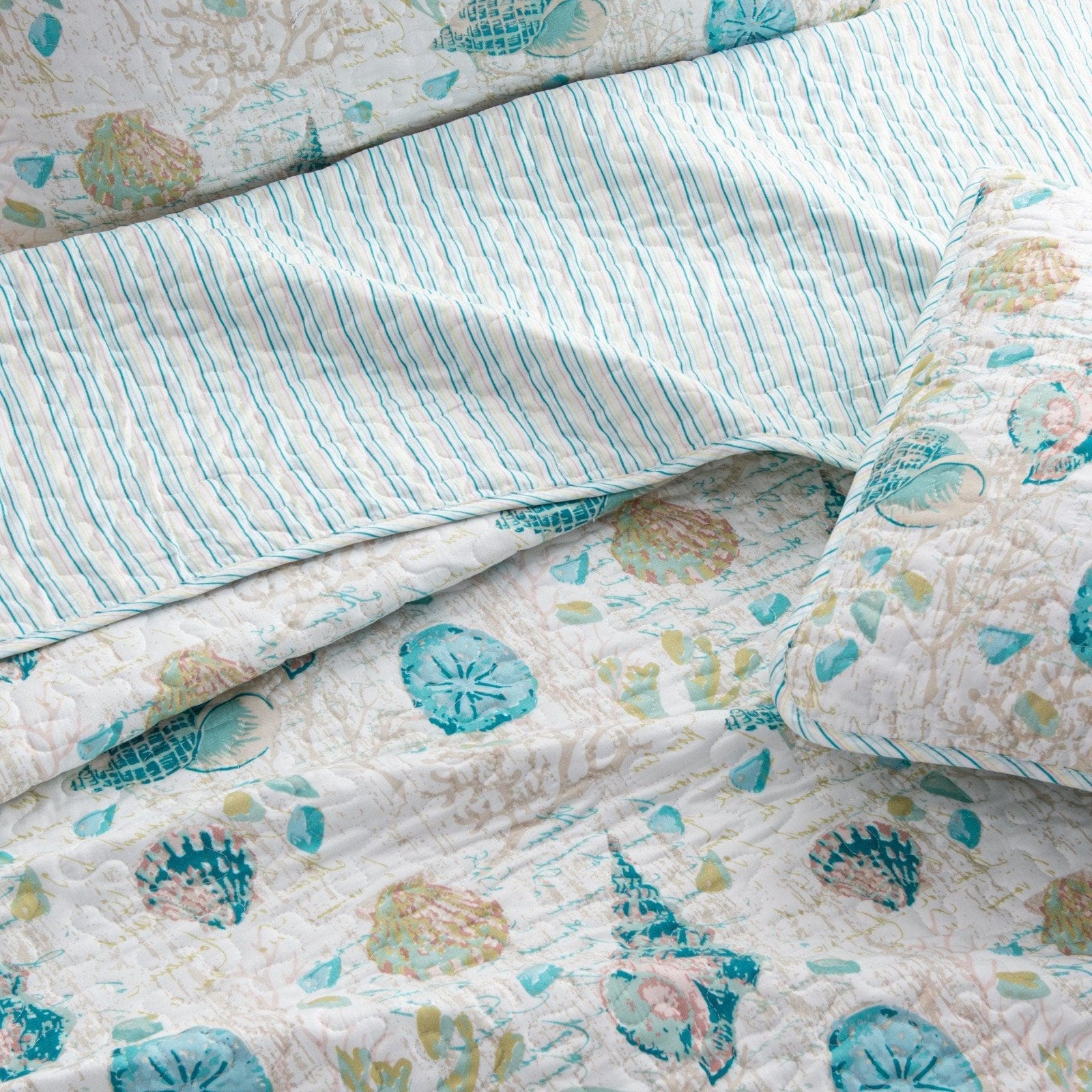 Seashell & Coral Quilt Set - Westsands Collection