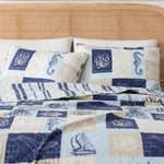 Seaside Patchwork Coastal Quilt Set - Caspian Collection