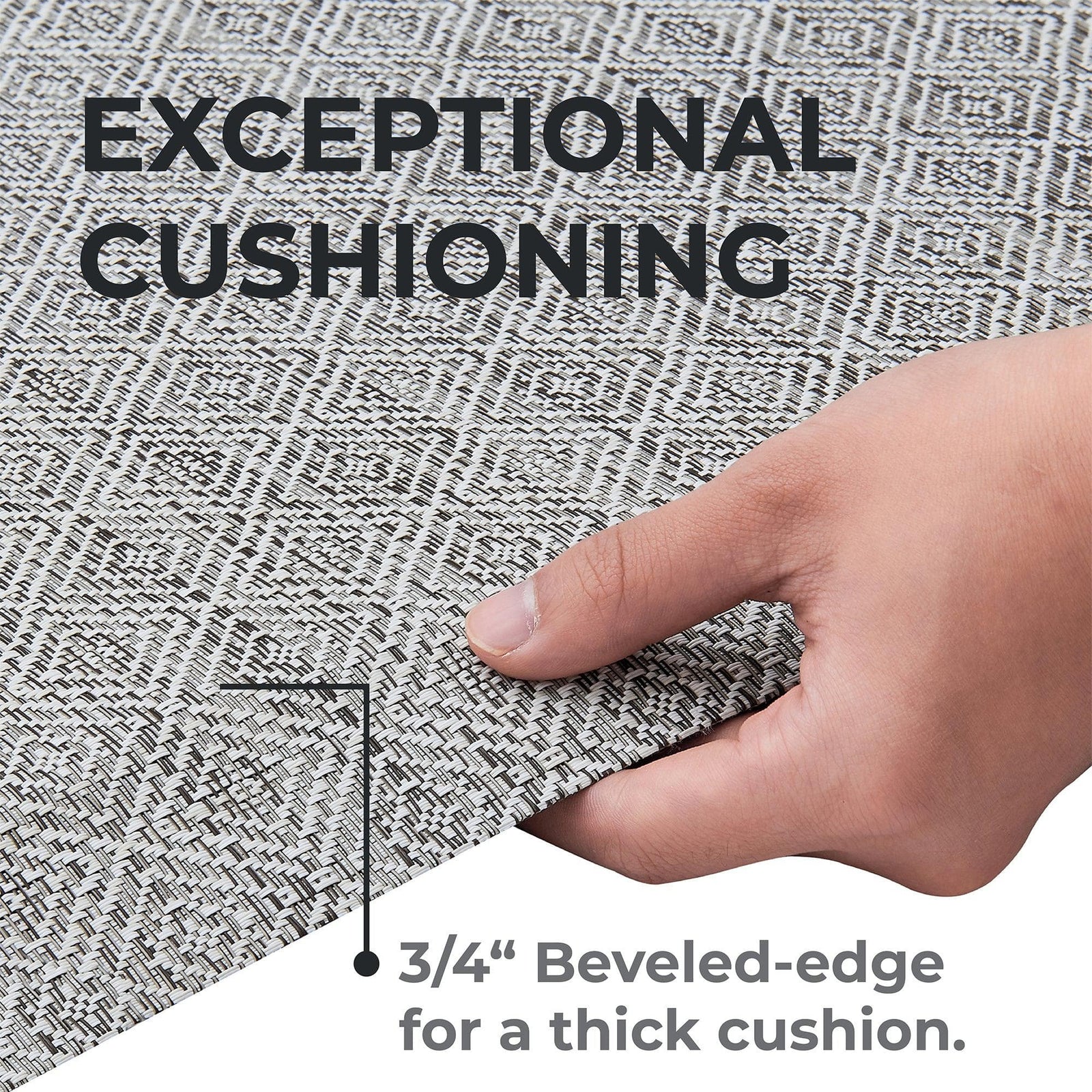 Cushioned Textured Anti-Fatigue Standing Kitchen Mat