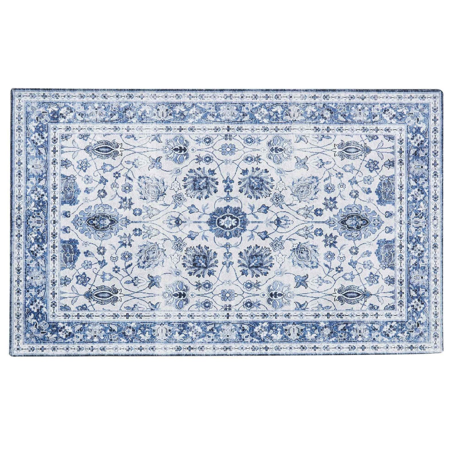 Floral Machine Washable Accent Area Rug 3' x 5' - Matra Collection