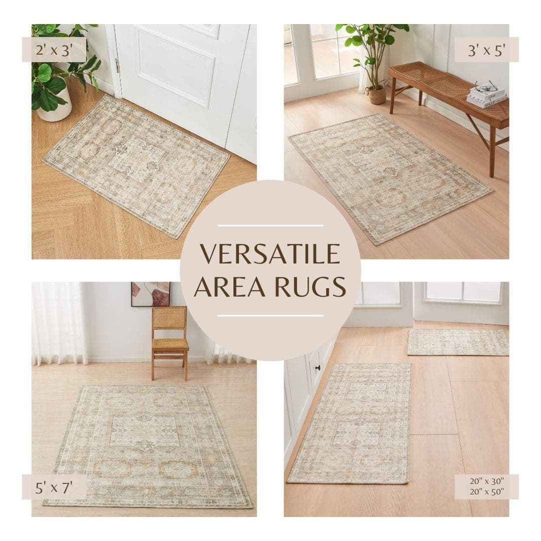 Medallion Machine Washable Accent Rug 2' x 3' - Nava Collection
