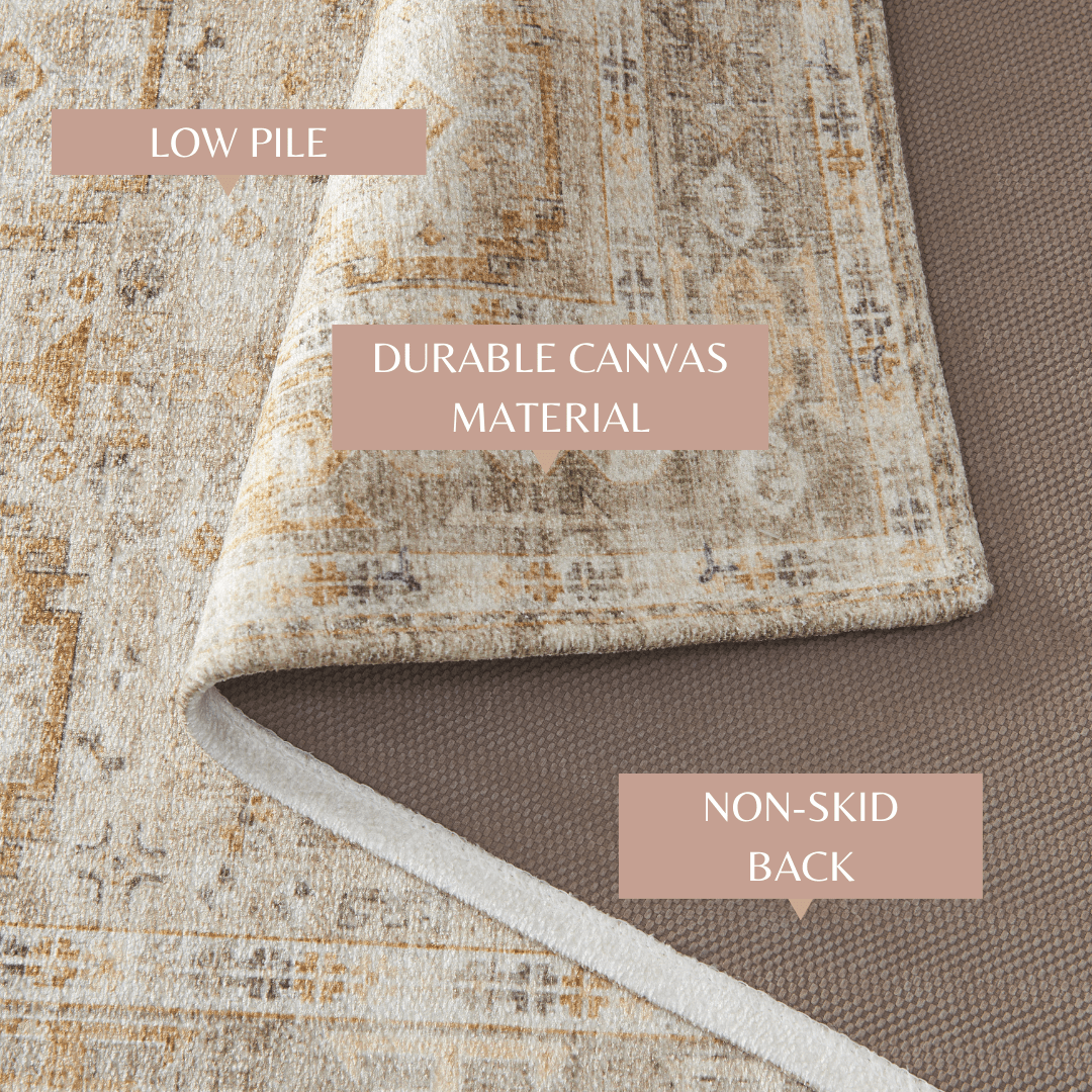 Medallion Machine Washable Accent Rug 2' x 3' - Nava Collection