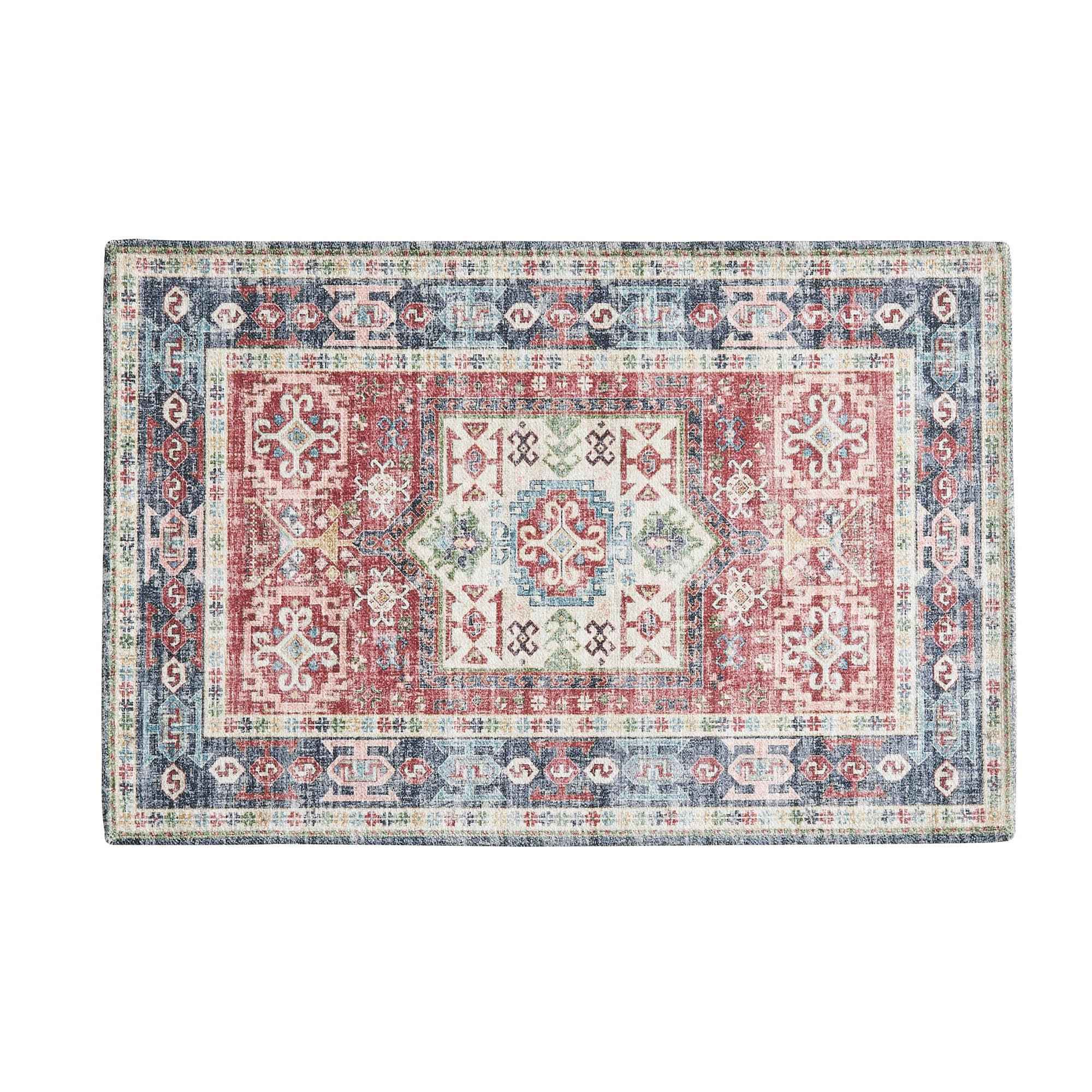 Medallion Machine Washable Accent Rug 2' x 3' - Nava Collection