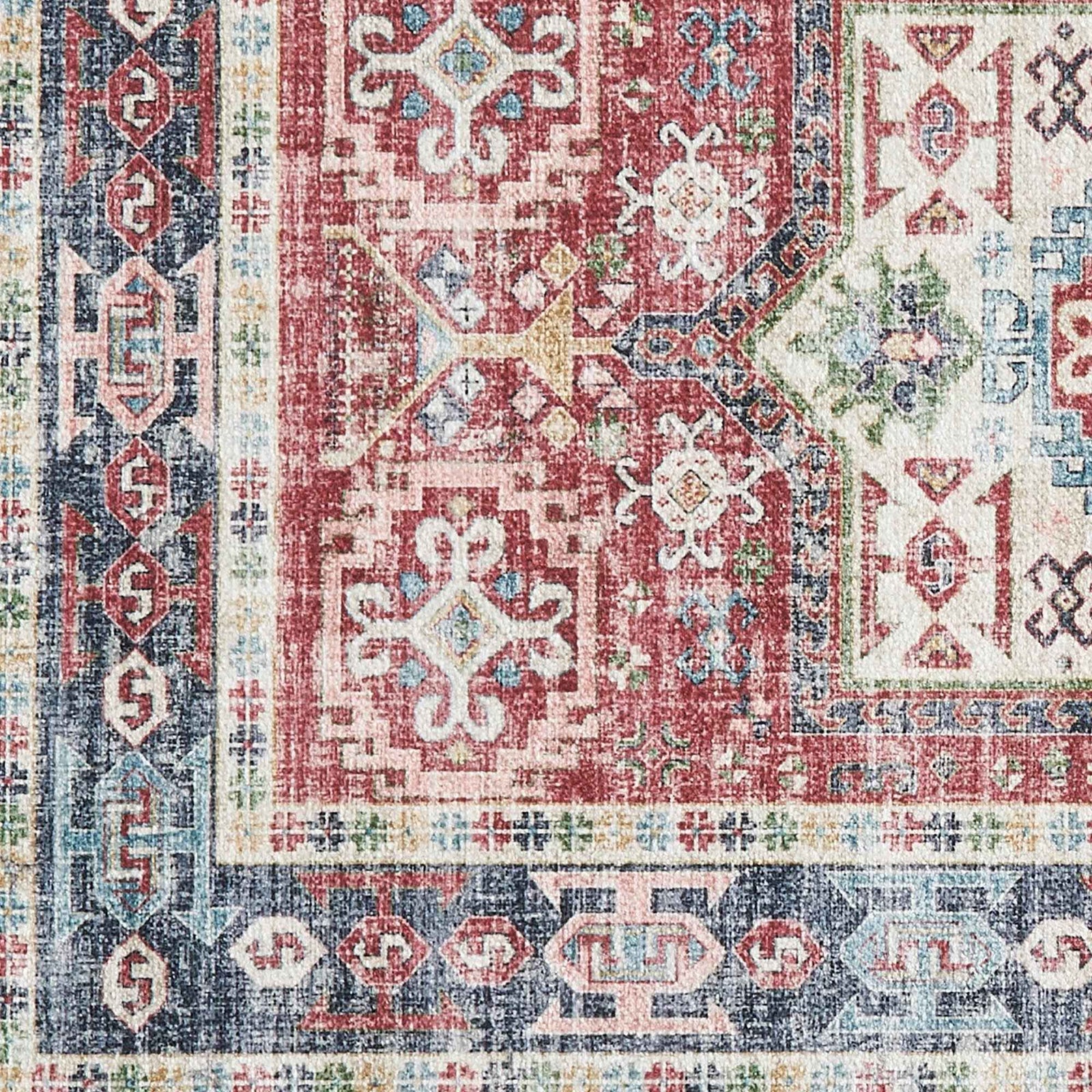 Medallion Machine Washable Accent Rug 2' x 3' - Nava Collection