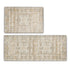 Medallion Machine Washable Accent Area Rug & Runner 2 Pack - Nava Collection