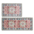 Medallion Machine Washable Accent Area Rug & Runner 2 Pack - Nava Collection