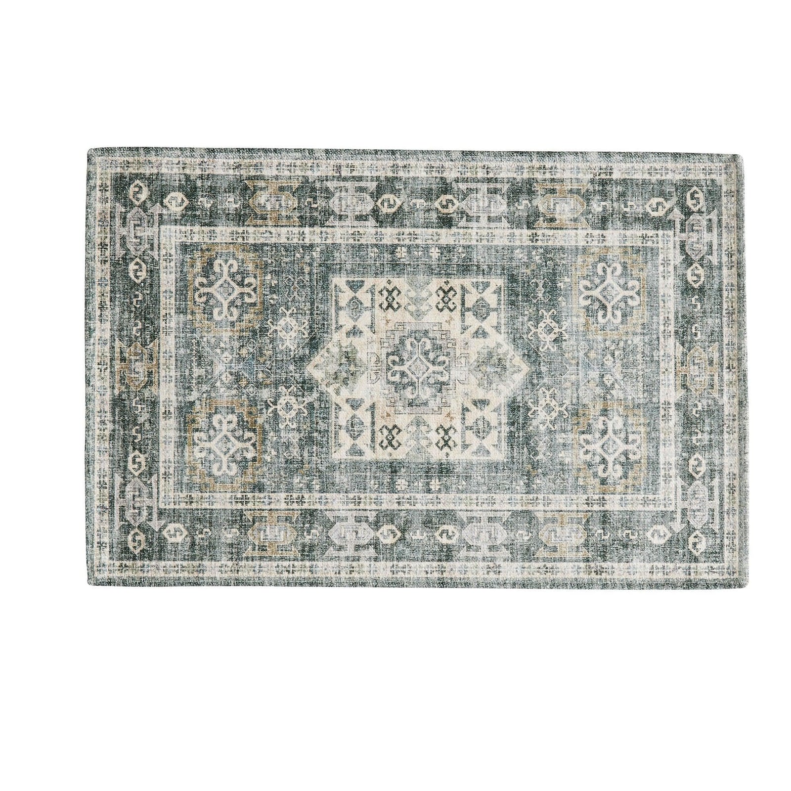 Medallion Machine Washable Accent Area Rug 3' x 5' - Nava Collection