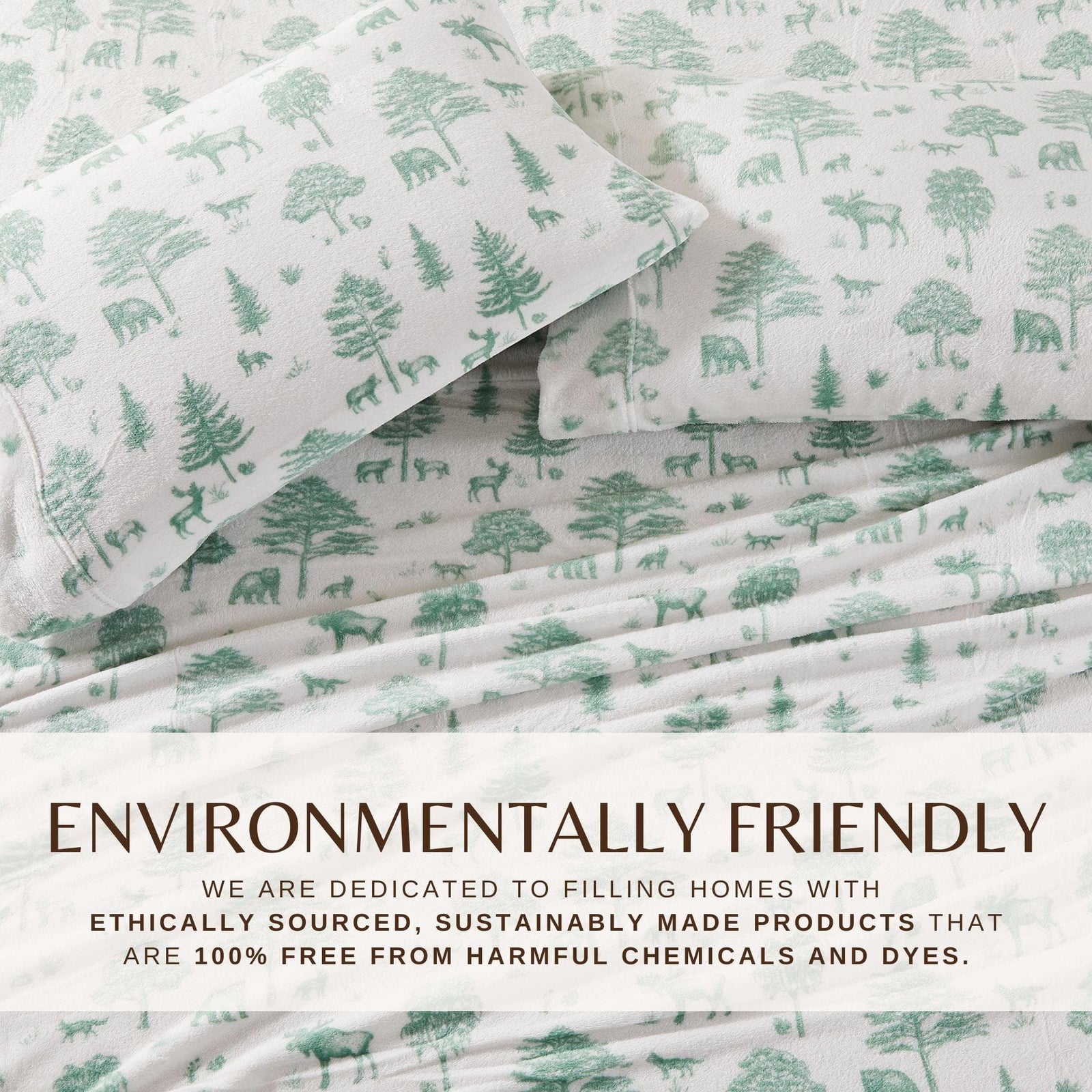 4-Piece Printed Plush Sheet - Velvet Luxe Collection