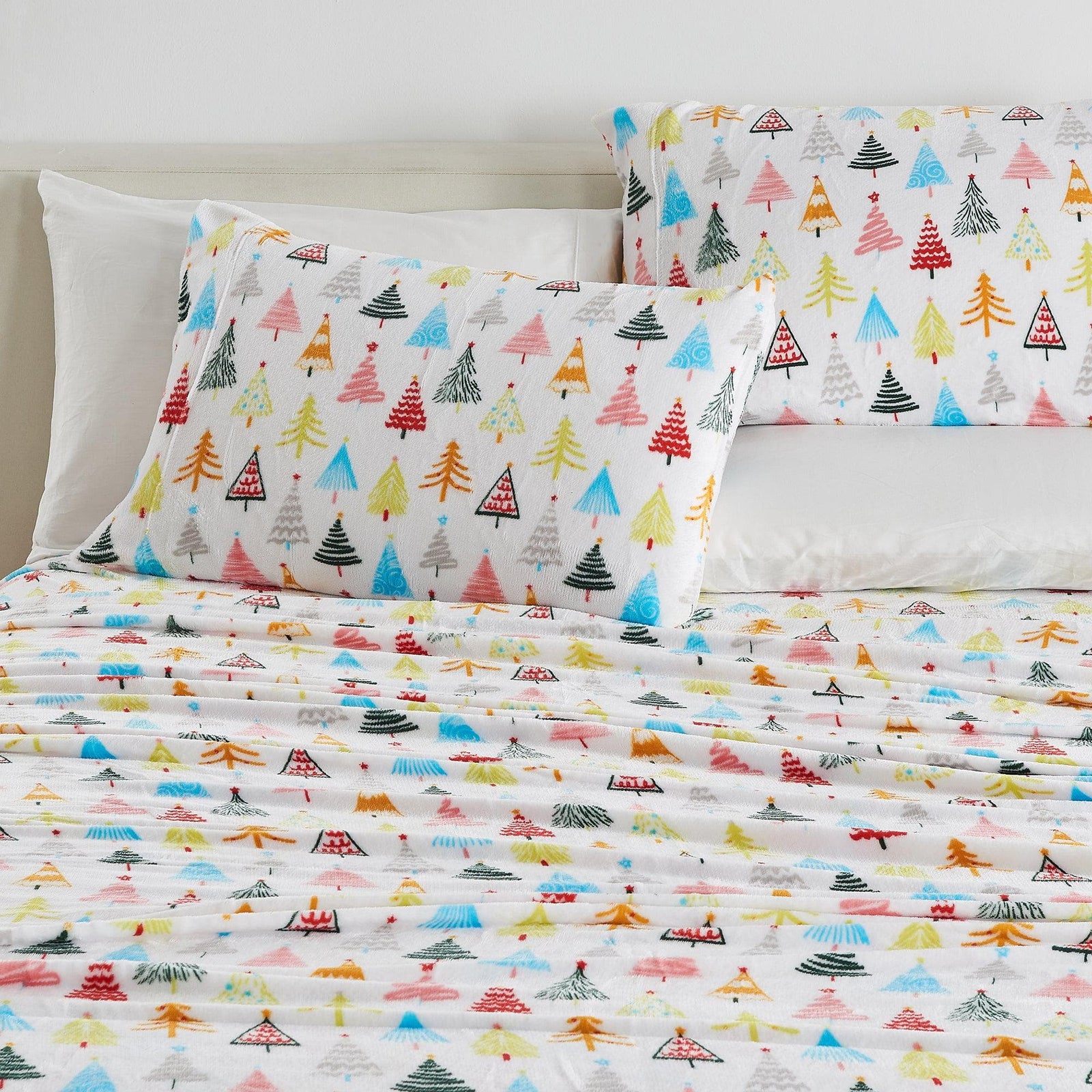 4-Piece Printed Plush Sheet - Velvet Luxe Collection