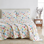 4-Piece Printed Plush Sheet - Velvet Luxe Collection