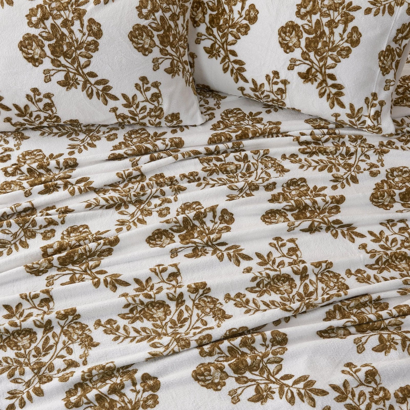 4-Piece Printed Plush Sheet - Velvet Luxe Collection