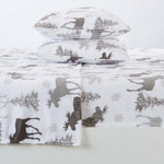 4-Piece Printed Plush Sheet - Velvet Luxe Collection