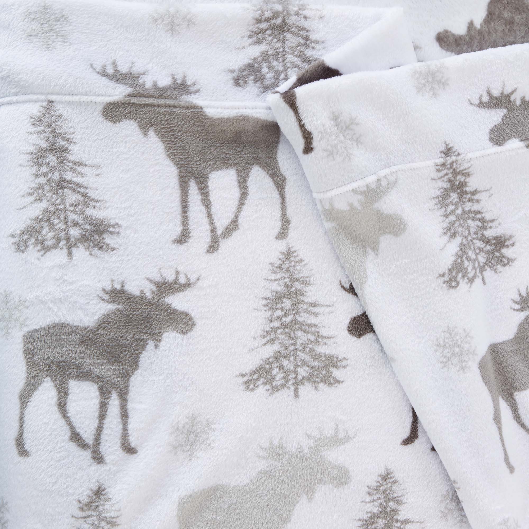 4-Piece Printed Plush Sheet - Velvet Luxe Collection