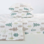 4-Piece Printed Plush Sheet - Velvet Luxe Collection