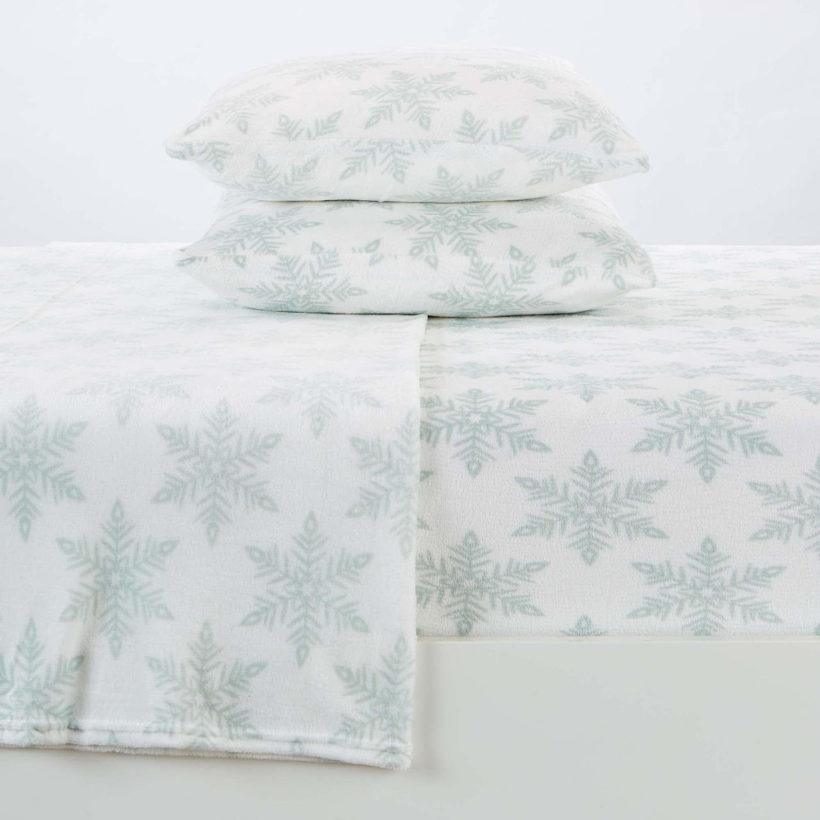 4-Piece Printed Plush Sheet - Velvet Luxe Collection