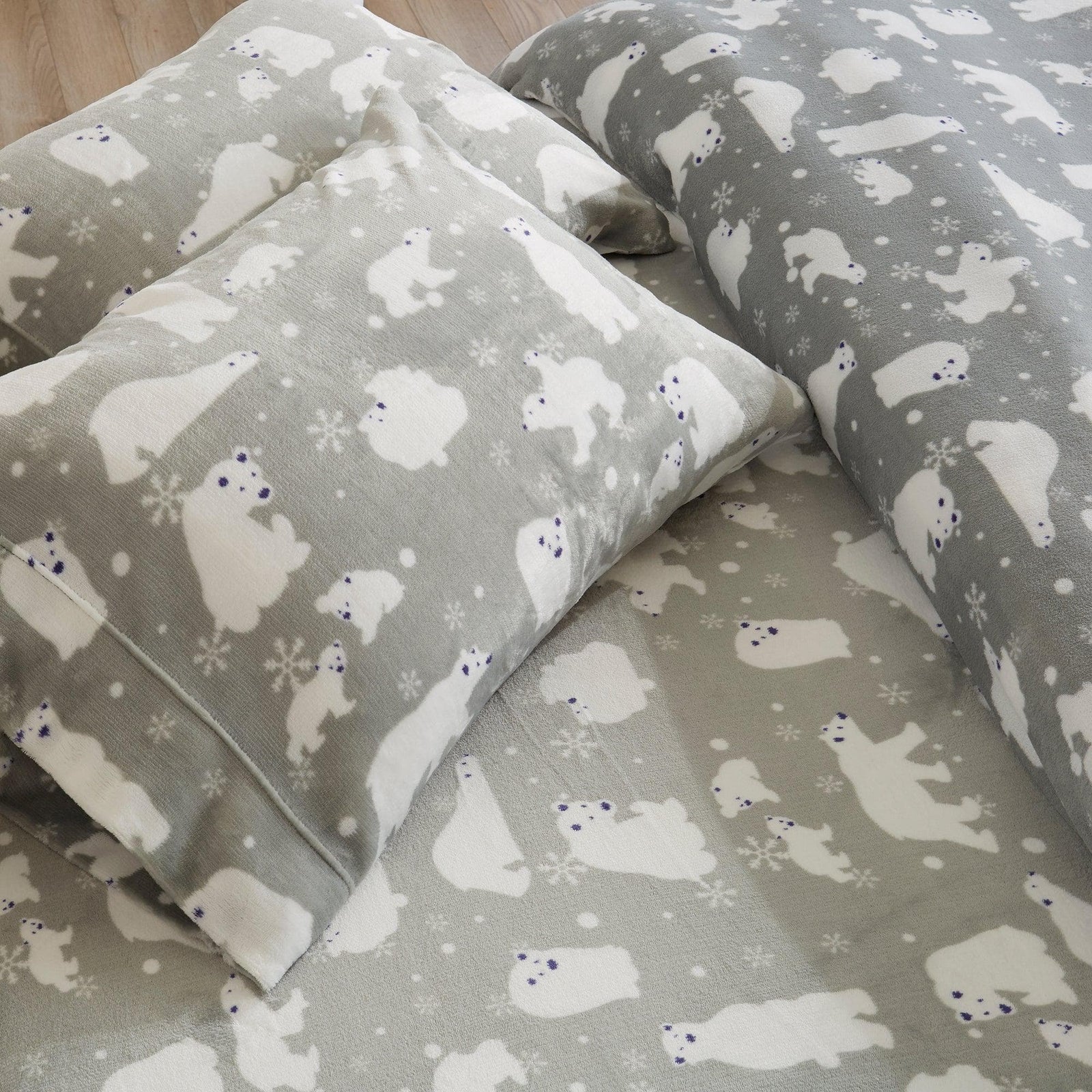 4-Piece Printed Plush Sheet - Velvet Luxe Collection