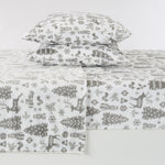 4-Piece Printed Plush Sheet - Velvet Luxe Collection