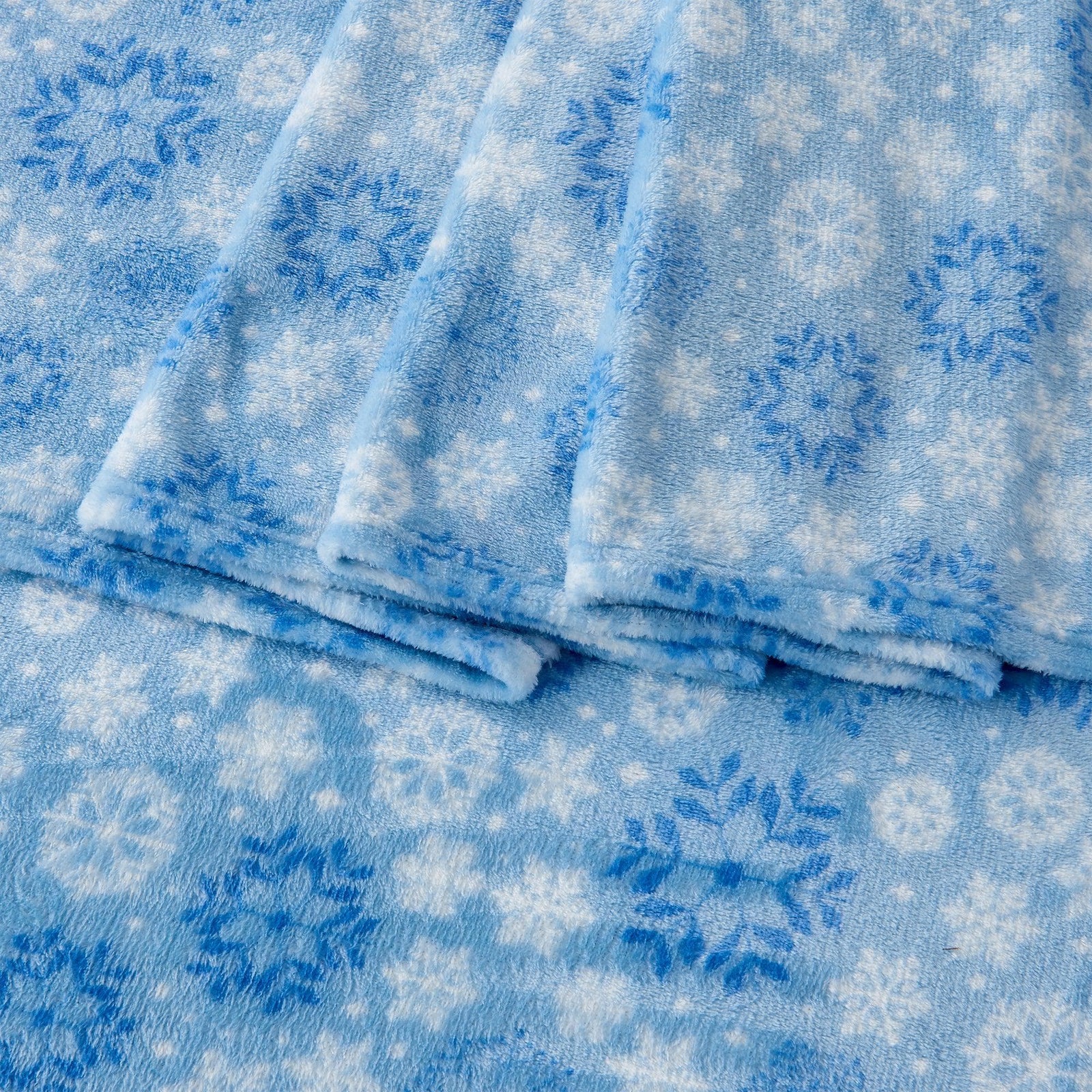 4-Piece Printed Plush Sheet - Velvet Luxe Collection