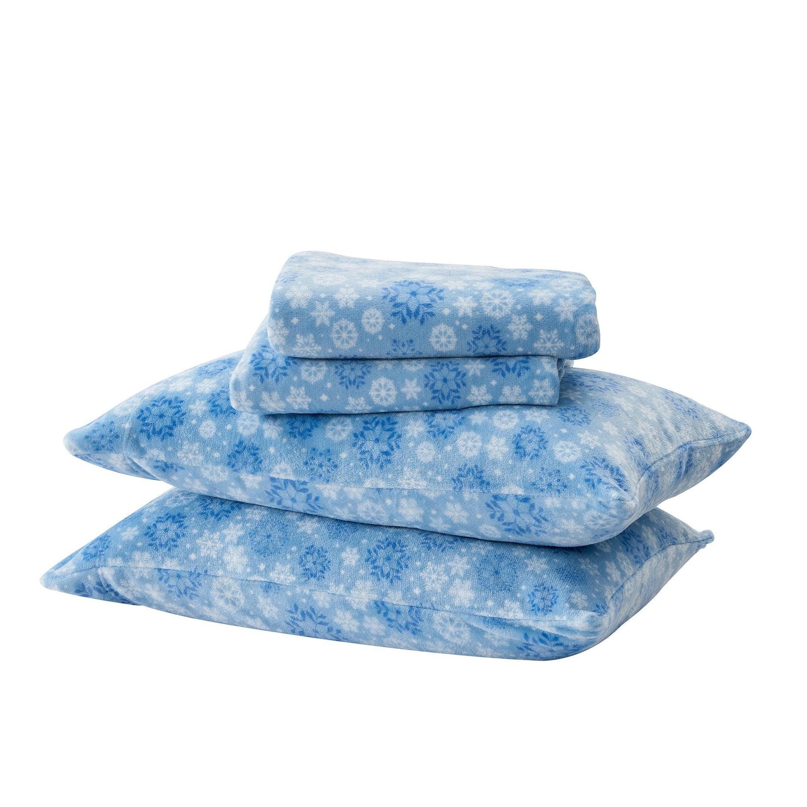 4-Piece Printed Plush Sheet - Velvet Luxe Collection