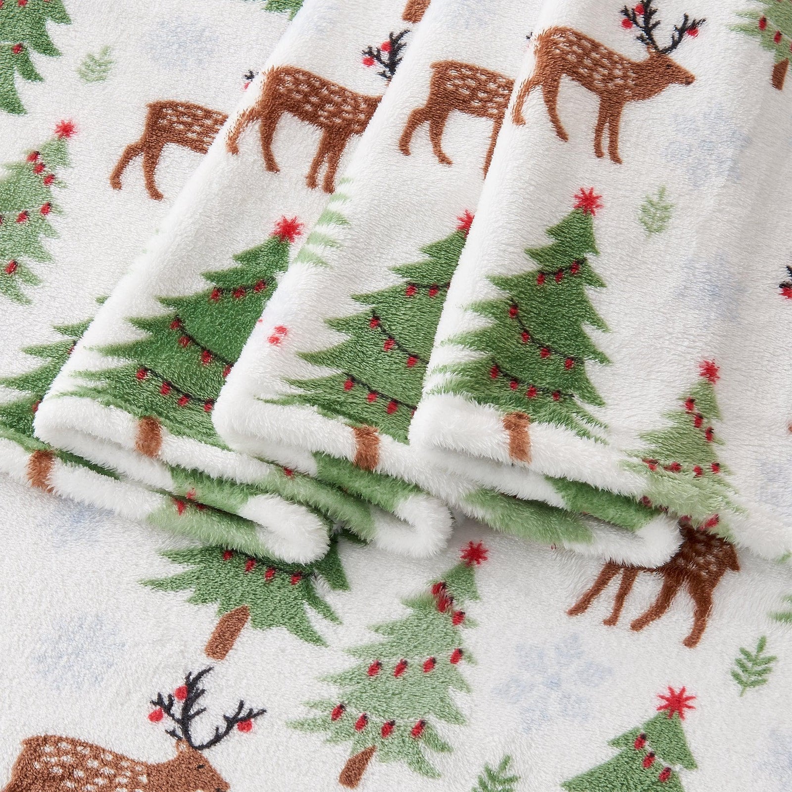 4-Piece Printed Plush Sheet - Velvet Luxe Collection