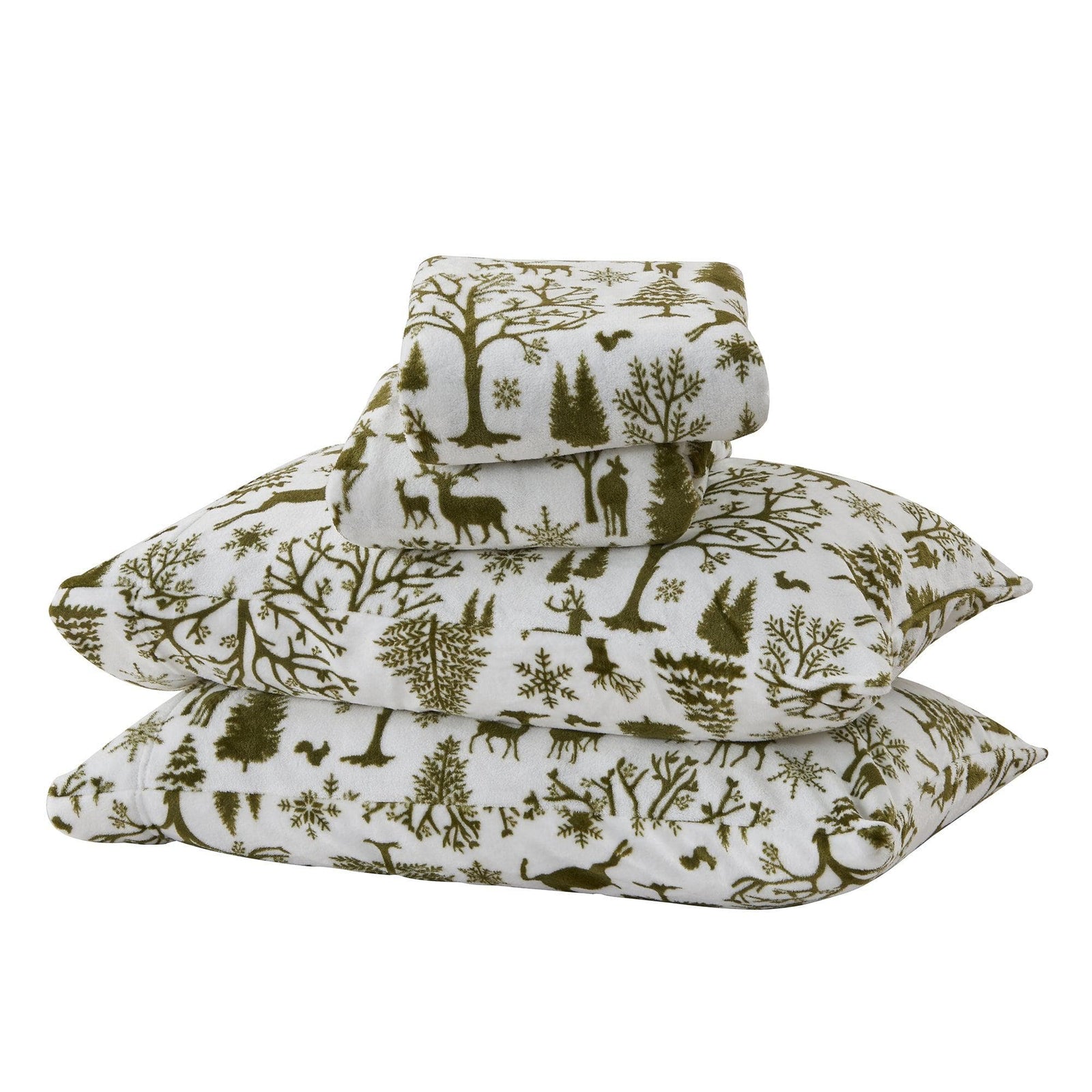 4-Piece Printed Plush Sheet - Velvet Luxe Collection