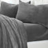 4-Piece Solid Plush Sheet - Velvet Luxe Collection