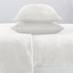 4-Piece Solid Plush Sheet - Velvet Luxe Collection