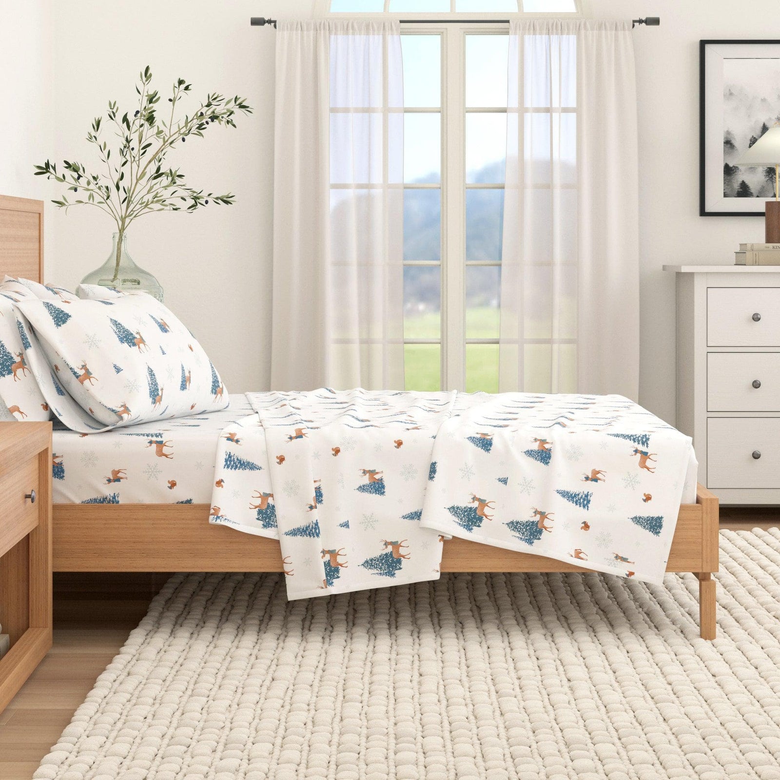 4-Piece Turkish Cotton Flannel Sheet - Whittaker Collection