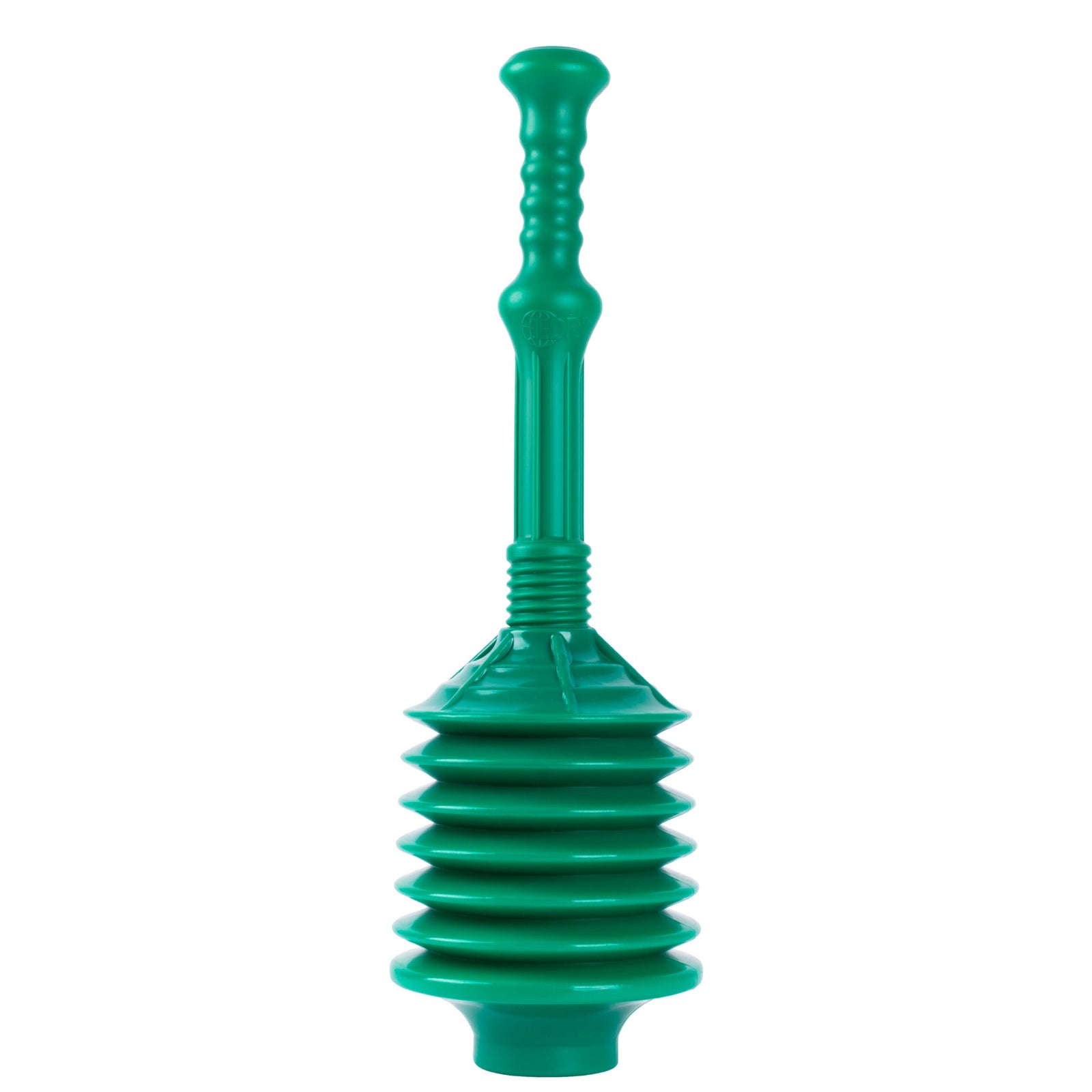 Bellows Accordion Toilet Plunger (Green)
