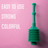 Bellows Accordion Toilet Plunger (Green)