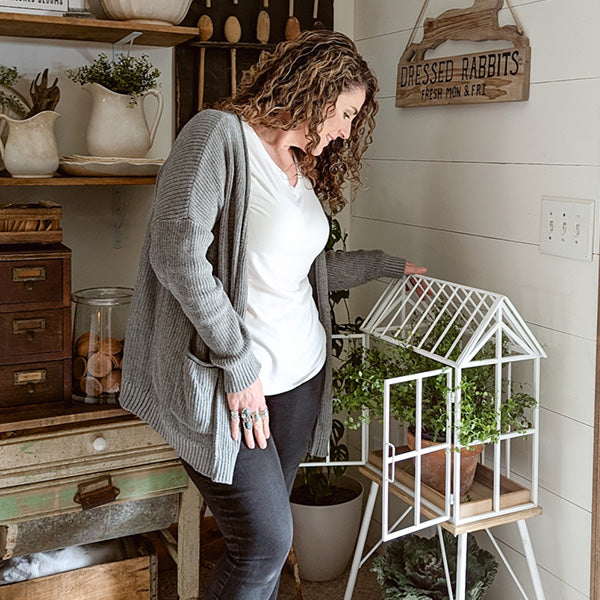 Greenhouse Inspired Outdoor Plant Stand