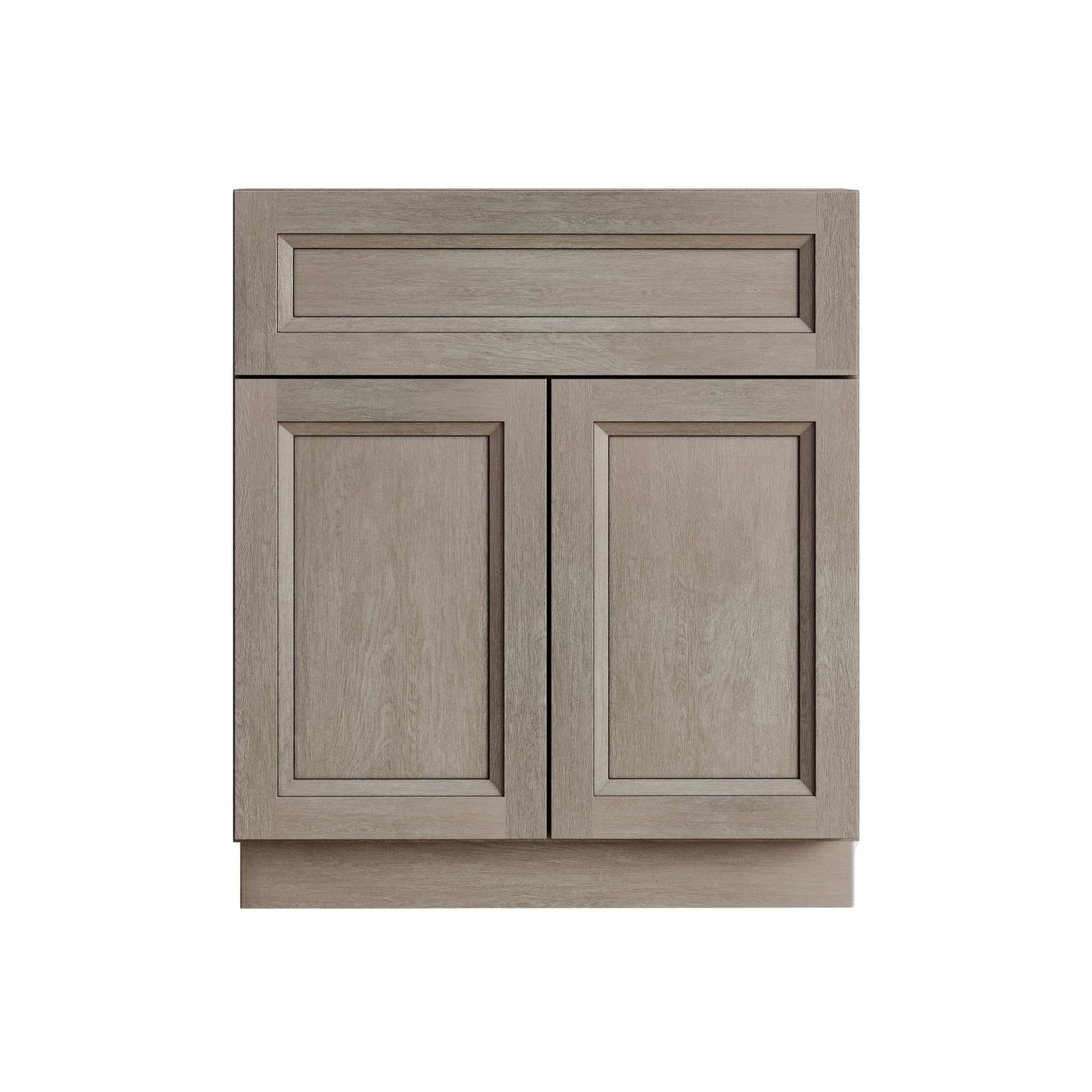 24 Inch Greige Stained Bathroom Vanity Sink Base