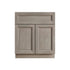 24 Inch Greige Stained Bathroom Vanity Sink Base