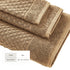 Cotton Diamond Waffle Weave Bath Towel Set - Grayson Collection