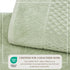 Cotton Diamond Waffle Weave Bath Towel Set - Grayson Collection
