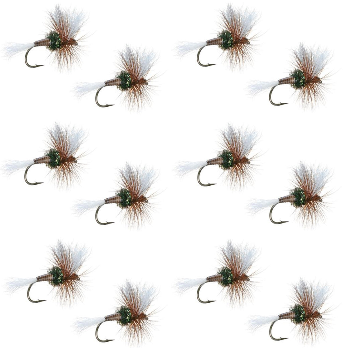 H & L Variant Classic Dry Fly - 1 Dozen Flies Hook Size 14