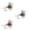 3 Pack H & L Variant Classic Dry Flies Hook Size 12
