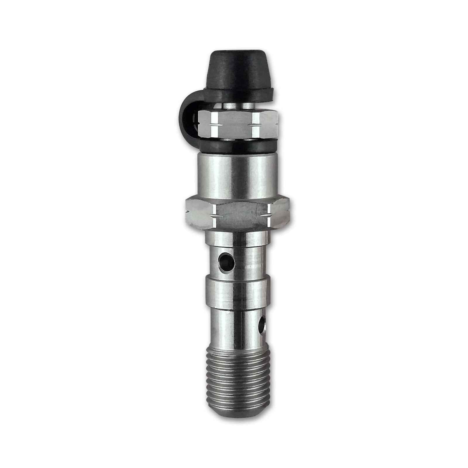 M10 x 1.00 Double Banjo Bolt with Bleed Nipple HEL Stainless Steel