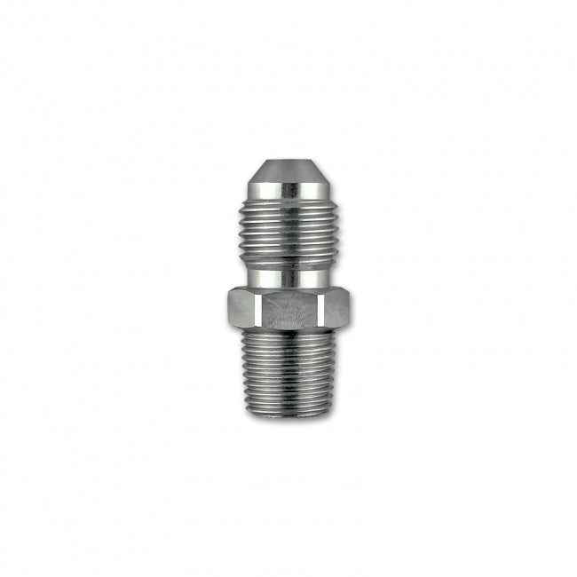 AN4 Male to 1/8" NPT Male Straight Adapter HEL Stainless Steel