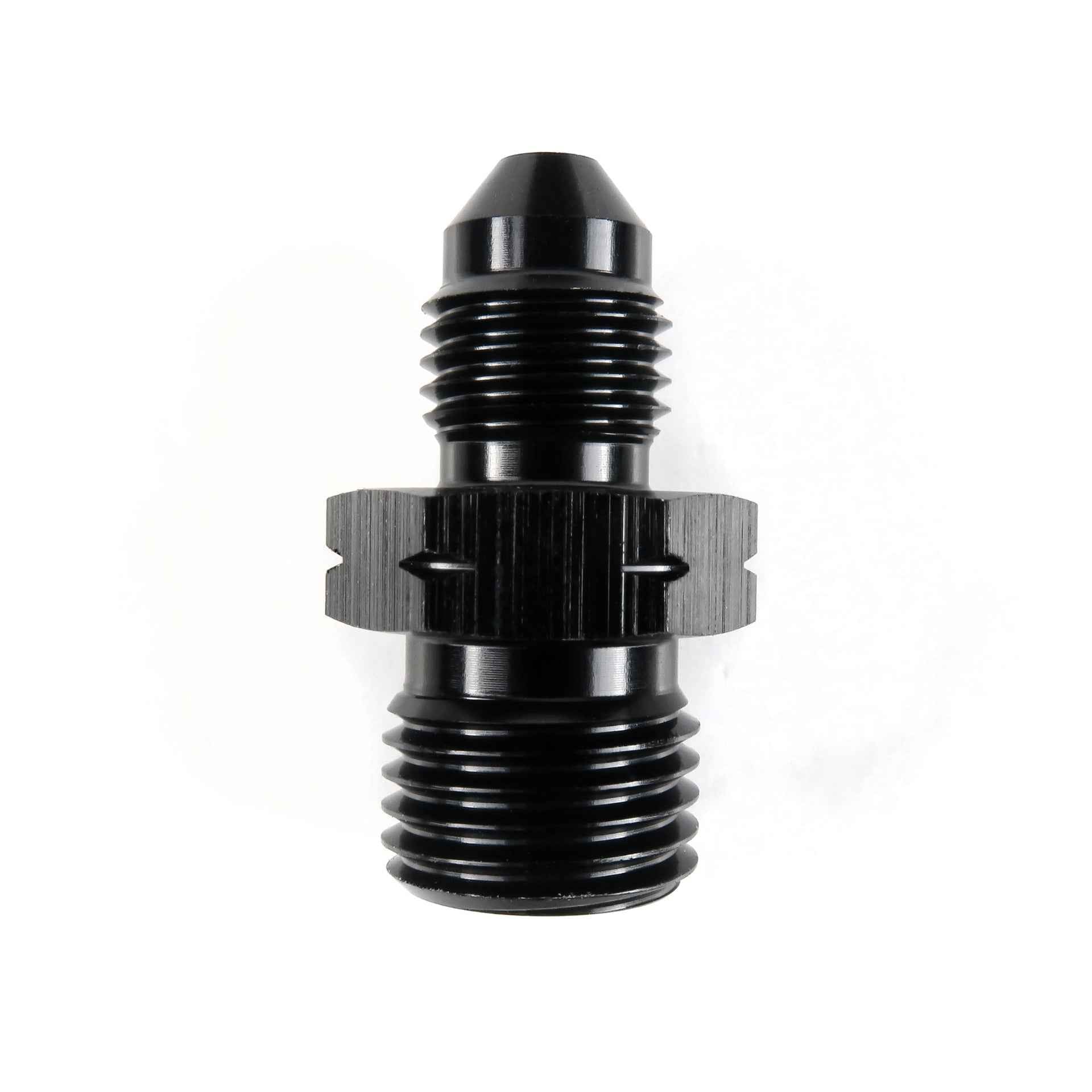 AN3 Male to M12 x 1.25 Male Straight Adapter HEL Aluminium