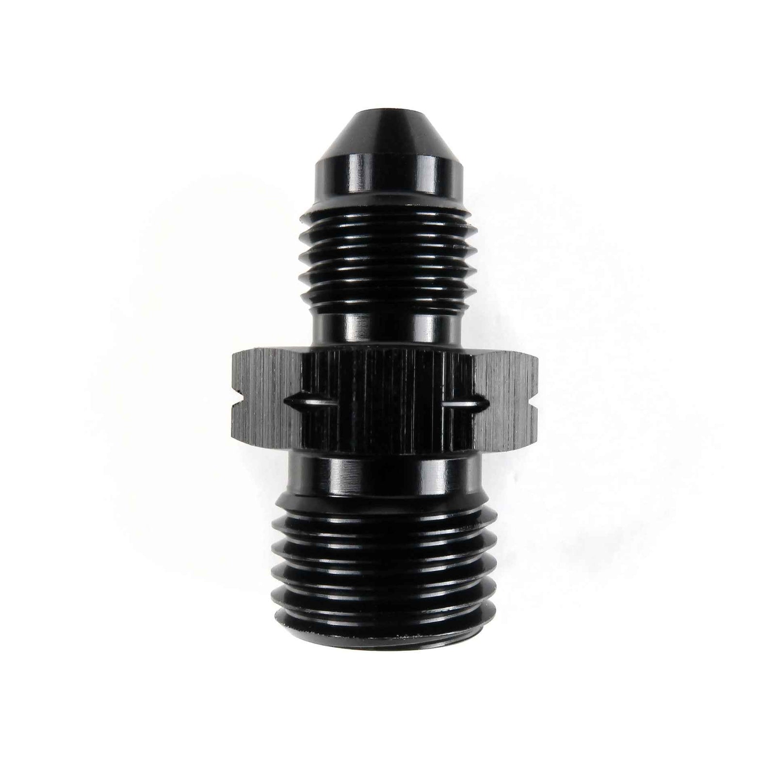 AN3 Male to M12 x 1.25 Male Straight Adapter HEL Aluminium
