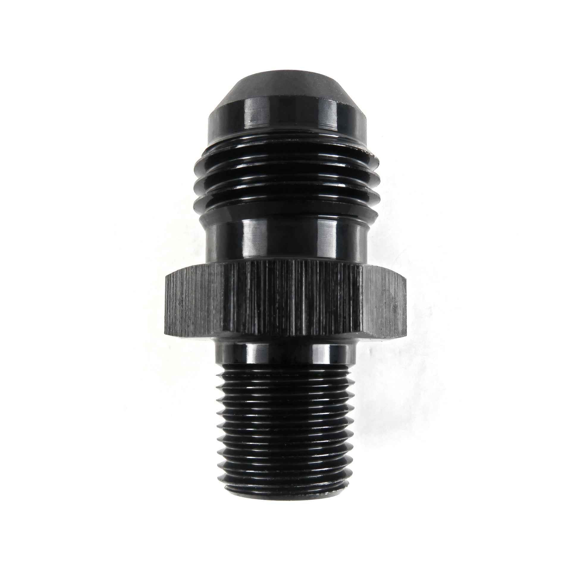 AN6 Male to 1/8" NPT Male Straight Adapter HEL Aluminium