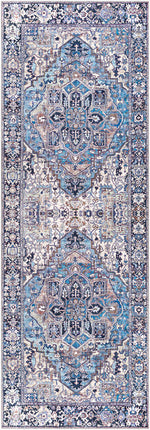Neyland Iris Blue Area Rug 2362