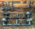 Black Pipe Light - Industrial Double Cage Wall Sconce - The Ironforge