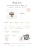 Hanna Solid Brass Cabinet Knob