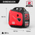 2500W Inverter Gas Generator w/ CO Alert HB5020C