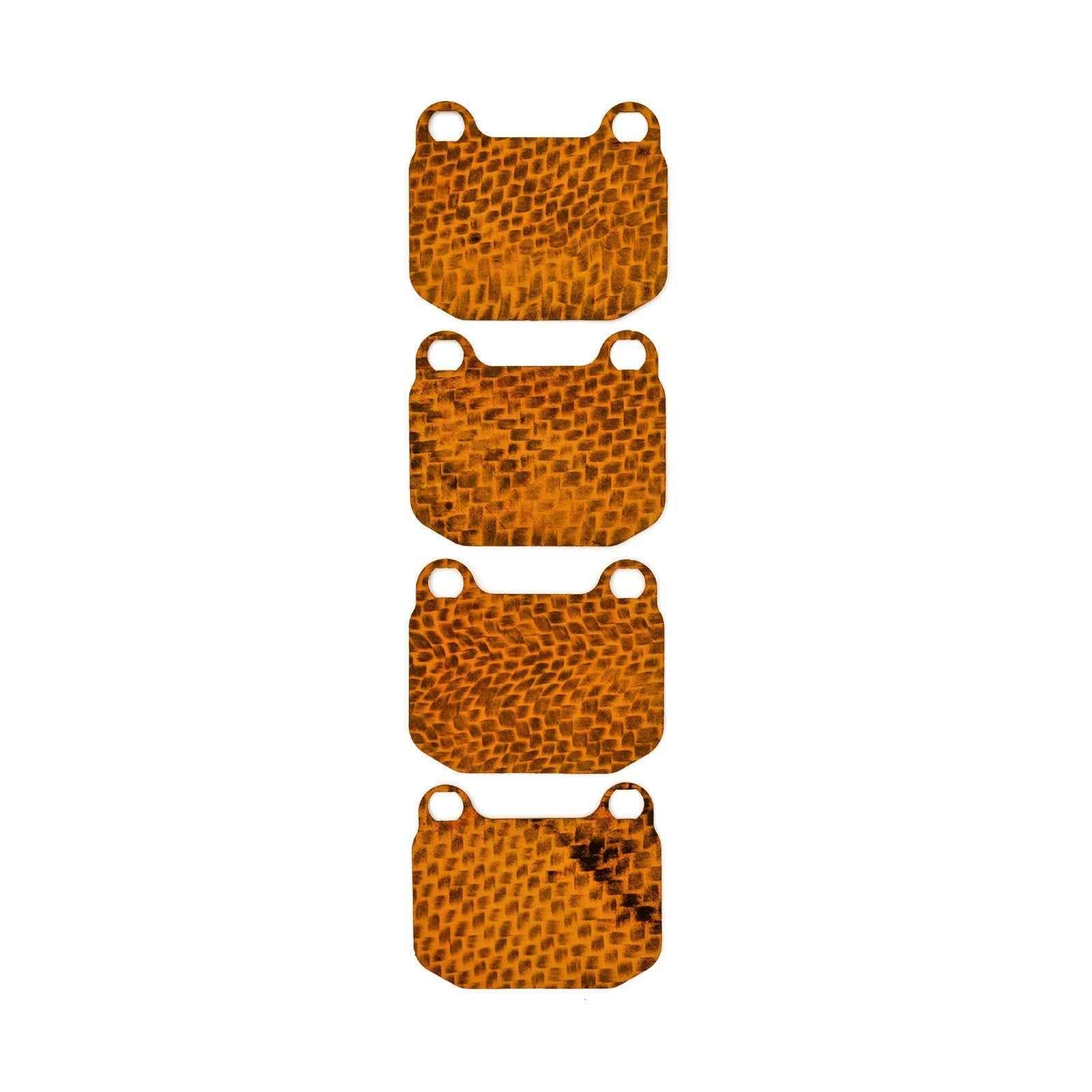 HEL Performance Carbon Fiber Brake Pad Shims for Subaru Impreza WRX STI (GDB) with Brembo calipers 2004-2007