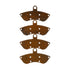 HEL Performance Carbon Fiber Brake Pad Shims for Fiat Punto 1.4 Abarth with Brembo calipers 2007-2012