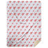 Heads or Tails Plush Throw Blanket 60x80 Crawfish Lobster